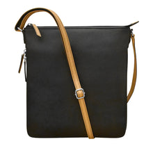 Cargar imagen en el visor de la galería, Cartera crossbody expandible de cuero