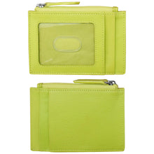 Cargar imagen en el visor de la galería, Tarjetero zipper de cuero