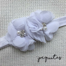 Cargar imagen en el visor de la galería, Headband flores dobles tela