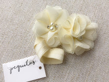 Cargar imagen en el visor de la galería, Headband flores dobles tela