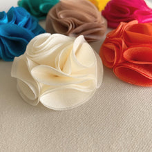 Cargar imagen en el visor de la galería, Headband flores dobles tela