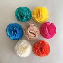 Cargar imagen en el visor de la galería, Headband flores dobles tela