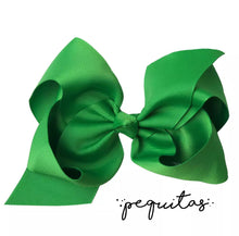 Cargar imagen en el visor de la galería, Moña de tela grande 6plg Varios colores