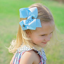 Cargar imagen en el visor de la galería, Moña de tela grande 6plg Varios colores