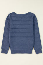 Cargar imagen en el visor de la galería, Sueter tejido azul M

