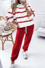 Cargar imagen en el visor de la galería, Pants con Sudadero rayas rojas S
