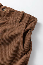 Cargar imagen en el visor de la galería, Falda corduroy café M
