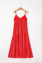 Cargar imagen en el visor de la galería, Vestido boho largo rojo M
