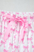 Cargar imagen en el visor de la galería, Pijama short moñas rosa pastel L
