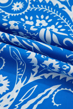 Cargar imagen en el visor de la galería, Vestido largo estampado azul S
