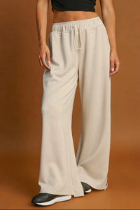 Pantalón ancho beige M
