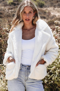 Chaqueta blanca Faux Fur S