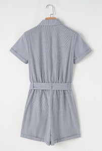 Romper rayas azul marino M