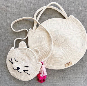 Bolsa redonda de cordón pequeña
