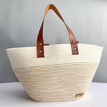 Bolso Goldfinch con yute y cuero