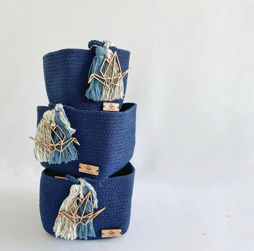 Cesta Cuadrada mediana 16x16 cms en color