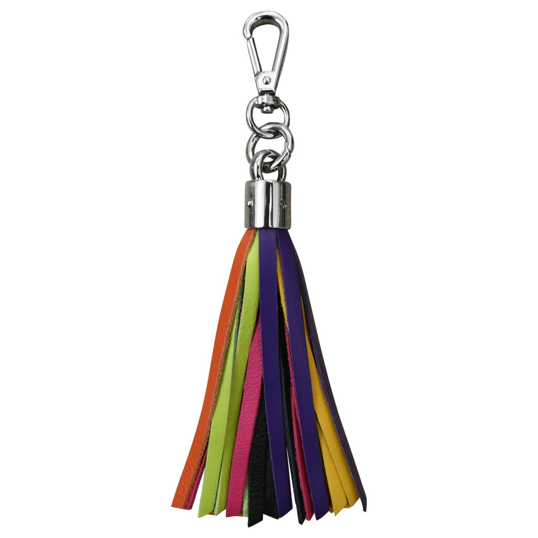 Charm tassel de cuero