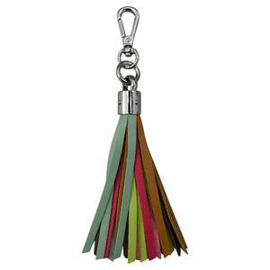 Charm tassel de cuero