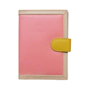 Billetera porta pasaporte de cuero