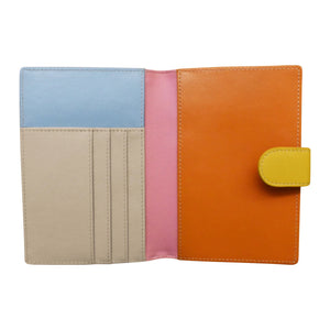 Billetera porta pasaporte de cuero