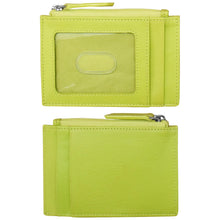 Cargar imagen en el visor de la galería, Tarjetero zipper de cuero

