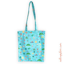 Cargar imagen en el visor de la galería, Bolsa de tela celeste Guatemala
