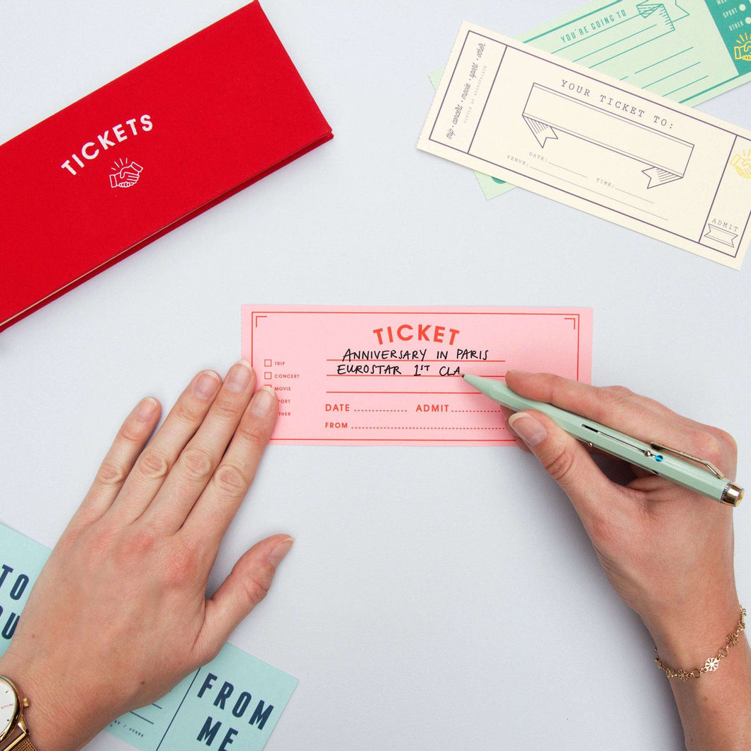 Ticket book, talonario de vales