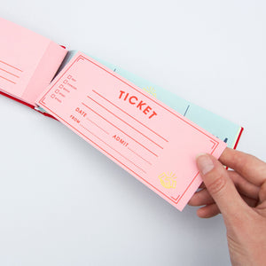 Ticket book, talonario de vales