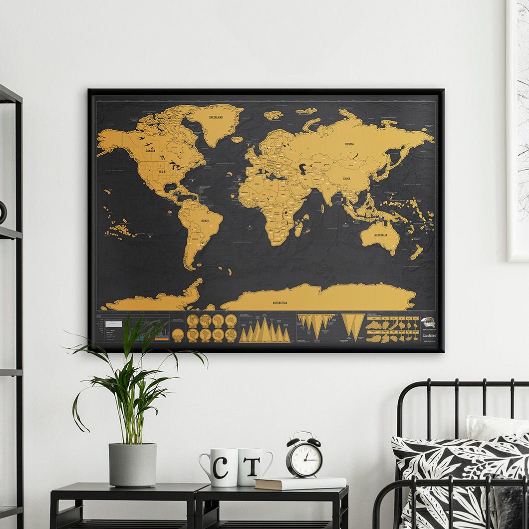 Mapa raspable Deluxe