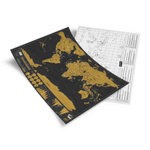 Cargar imagen en el visor de la galería, Mapa raspable deluxe pequeño 42X30cm
