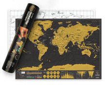Cargar imagen en el visor de la galería, Mapa raspable deluxe pequeño 42X30cm
