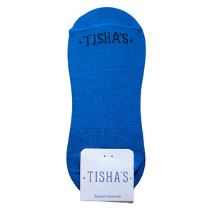 Tishas Plain Imperial Blue No Show M-L