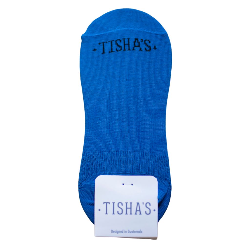 Tishas Plain Imperial Blue No Show M-L