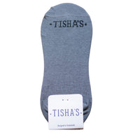 Tishas Plain Grey No Show M-L