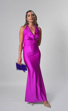 Cargar imagen en el visor de la galería, Vestido Marsella fucsia cuello en V holgado S
