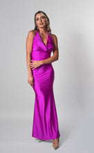 Cargar imagen en el visor de la galería, Vestido Marsella fucsia cuello en V holgado S
