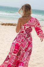 Cargar imagen en el visor de la galería, Vestido Zahra rosado una manga M
